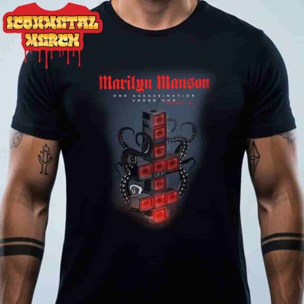 Marilyn Manson Fan Art Poster For The Song One Assassination Under God Chapter 1 Classic T-Shirt