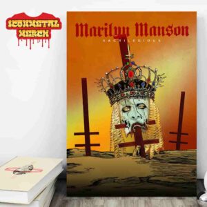 Marilyn Manson Fan Art Poster For The Song Sacrilegious Wall Decor Poster Canvas