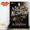 Mexico La Decima Campeones Concacaf Gold Cup Champions 2025 Wall Decor Poster Canvas