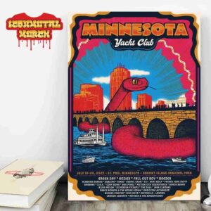 Minnesota Yacht Club Festival Artwork Event Poster At Harriet Island Regional Park St Paul Minnesota On July 18-20 2025 Wall Decor Poster Canvas