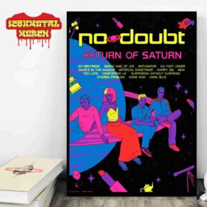 No Doubt Return Of Saturn Poster 25th Anniversary Poster Merchandise Limted Wall Decor Poster Canvas