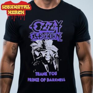 Ozzy Osbourne Thank You Prince Of Darkness Black Sabbath Legend Classic T-Shirt