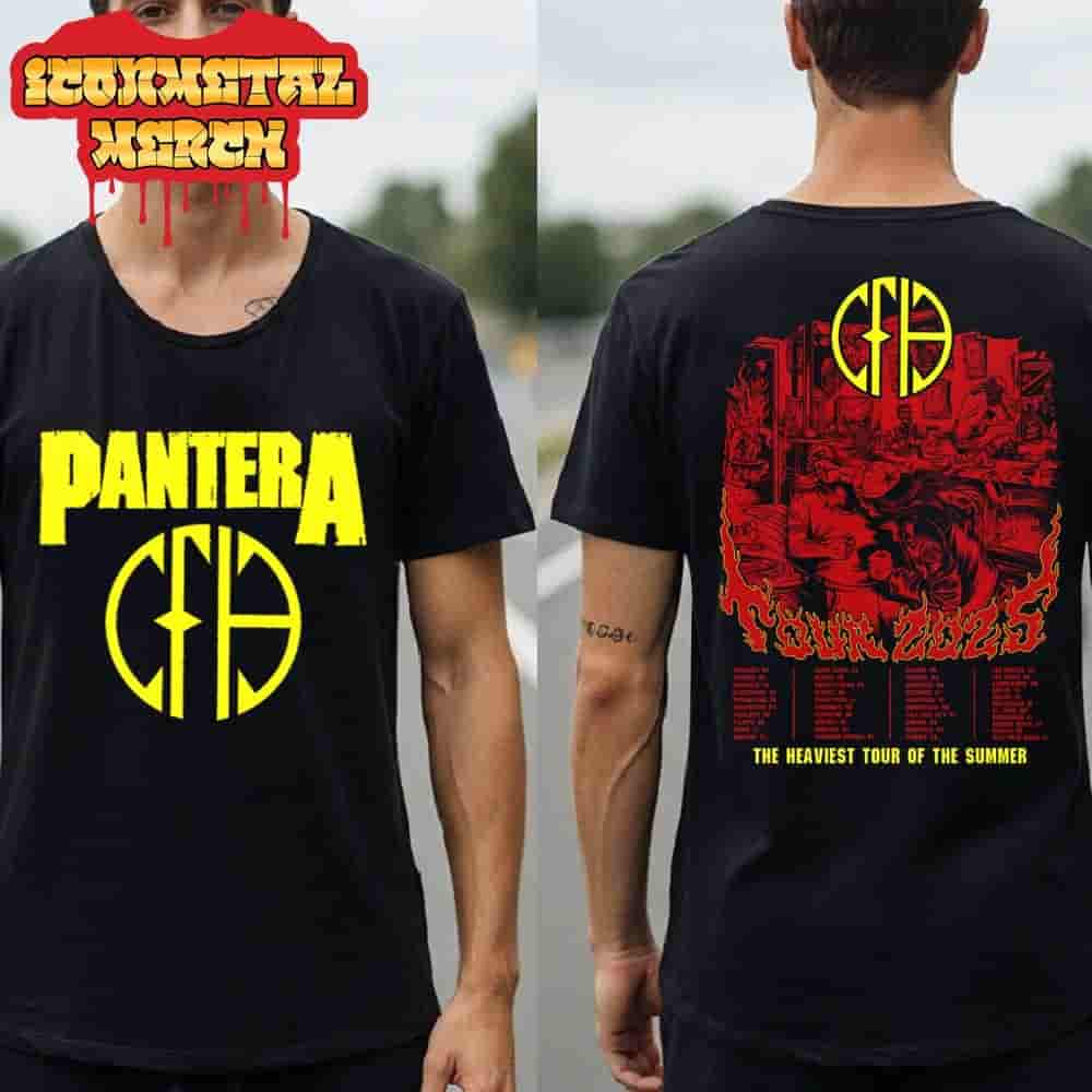 Pantera Cowboys From Hell 2025 Tour The Haeviest Tour Of The Summer Tee Merch Limited Two Sided Classic T-Shirt Pantera Cowboys From Hell 2025 Tour The Haeviest Tour Of The Summer Tee Merch Limited Two Sided Classic T-Shirt