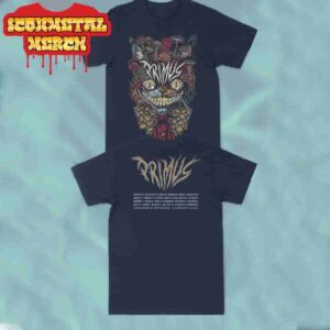 Primus Onward And Upward Summer Tour 2025 Artwork Tee By Rhys Cooper Merch Limited Two Sided Classic T-Shirt