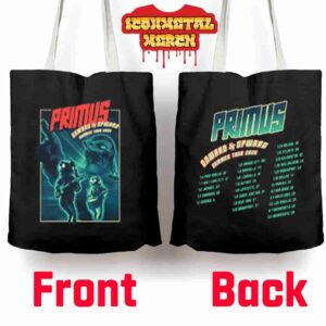 Primus Onward And Upward Summer Tour 2025 Tour List Merch Limited Tote Bag