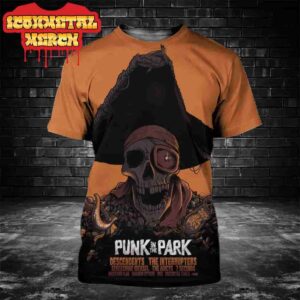 Punk In The Park Artwork Limited Orange Edition Poster At Waterfront Park Portland OR On June 28th 2025 All Over Print Shirt