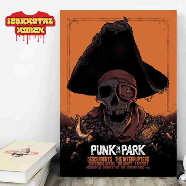 Punk In The Park Artwork Limited Orange Edition Poster At Waterfront Park Portland OR On June 28th 2025 Wall Decor Poster Canvas