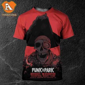 Punk In The Park Artwork Limited Red Edition Poster At Waterfront Park Portland OR On June 28th 2025 All Over Print Shirt