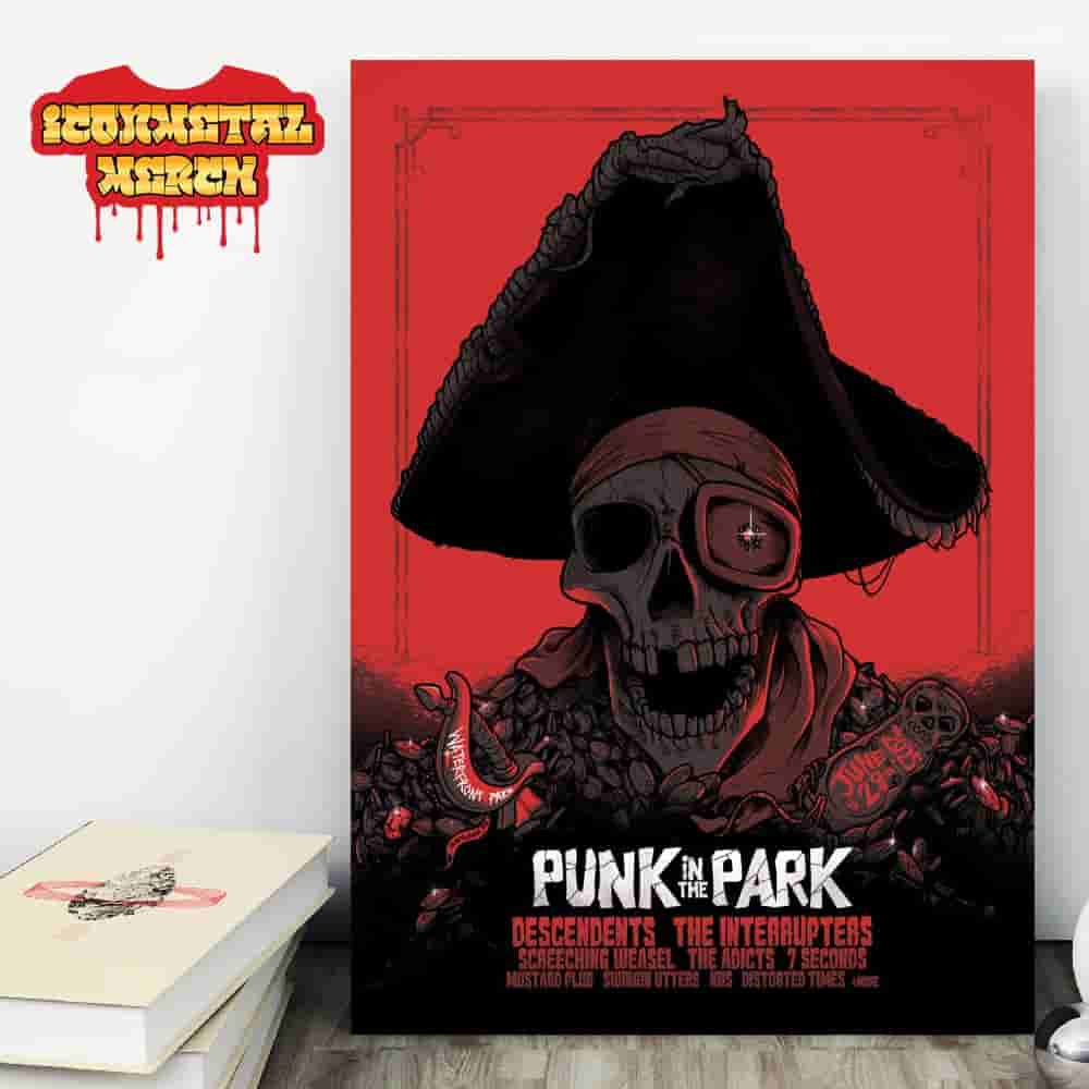 Punk In The Park Artwork Limited Red Edition Poster At Waterfront Park Portland OR On June 28th 2025 Wall Decor Poster Canvas Punk In The Park Artwork Limited Red Edition Poster At Waterfront Park Portland OR On June 28th 2025 Wall Decor Poster Canvas