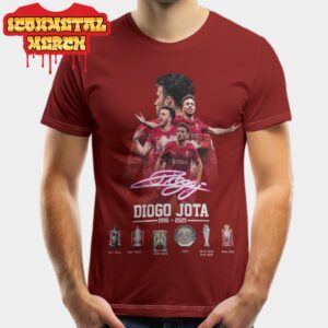 R.I.P Diogo Jota 1996-2025 Thank You For The Memories Signature All Cup He Won In His Career Classic T-Shirt