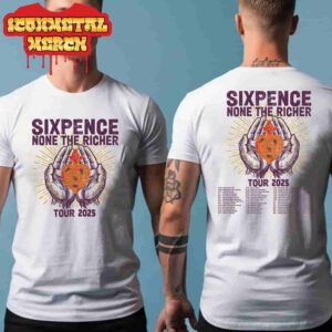 Sixpence None The Richer Tour 2025 Poster Dates And Places List Two Sided Classic T-Shirt