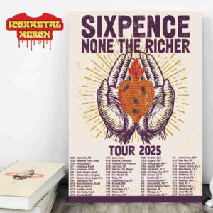 Sixpence None The Richer Tour 2025 Poster Dates And Places List Wall Decor Poster Canvas