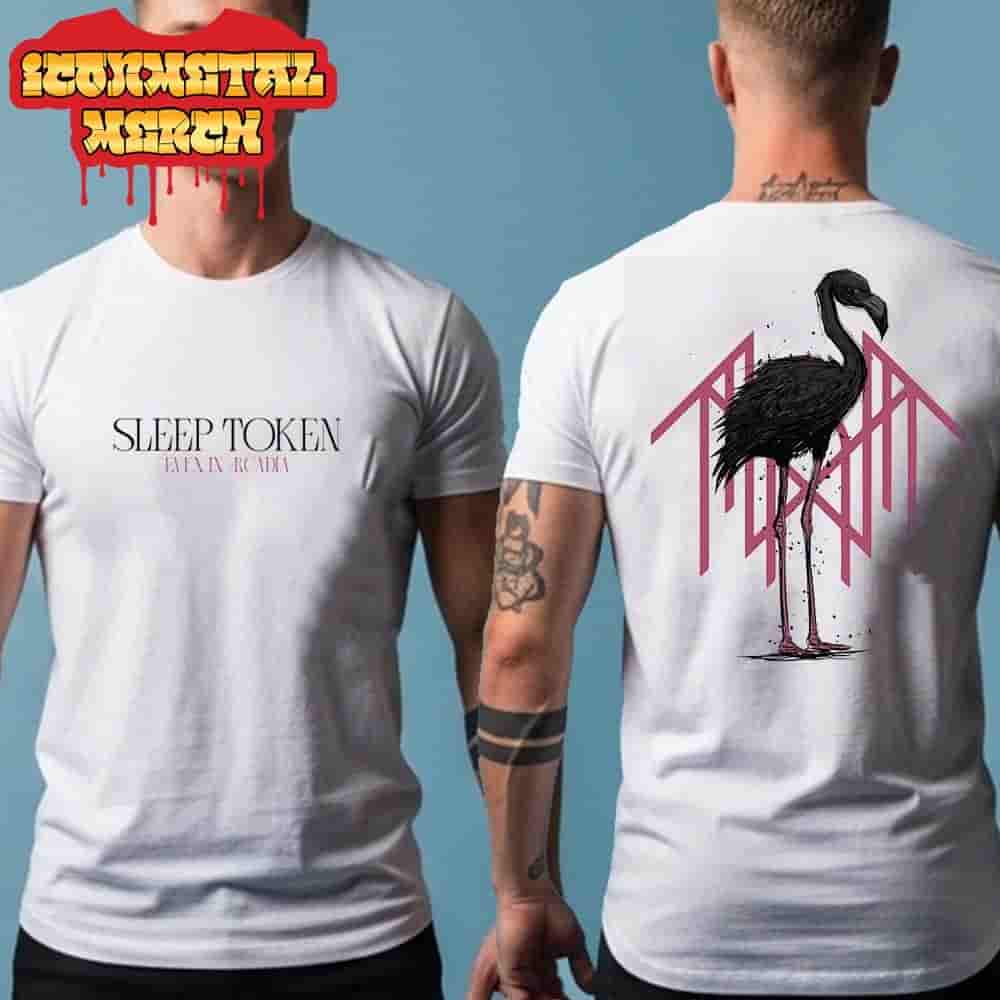 Sleep Token Flamingo Emblem Tee White Merch Limited Two Sided Classic T-Shirt Sleep Token Flamingo Emblem Tee White Merch Limited Two Sided Classic T-Shirt
