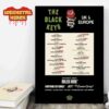 The Black Keys No Rain No Flowers Tour 2025 UK And Europe Dates And Places List Wall Decor Poster Canvas
