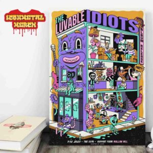 The Luvable Idiots Artwork Poster For New Album Realease Show At 8×10 On September 12th 2025 Wall Decor Poster Canvas