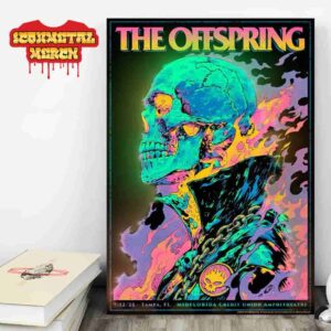 The Offspring Event Poster At Midflordia Credit Union Amphitheatre Tampa FL On July 12th 2025 Wall Decor Poster Canvas