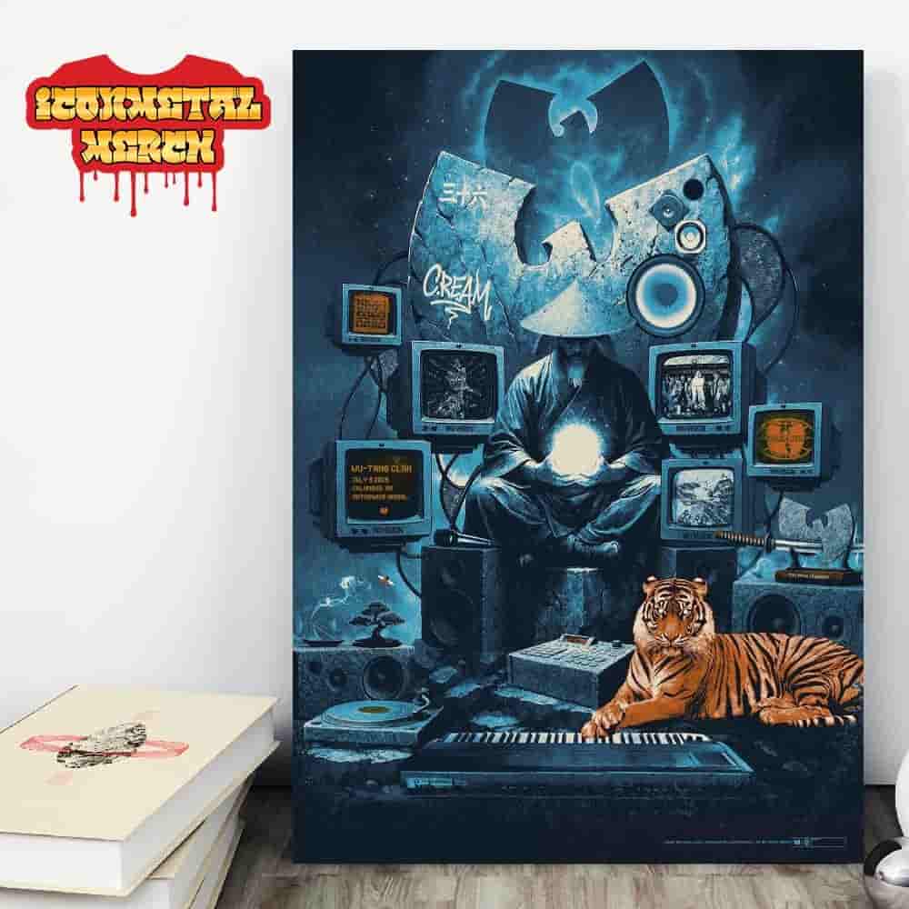 Wu-Tang Clan The Final Chamber 2025 Tour Event Poster At Nationwide Arena Columbus OH On July 9th 2025 Wall Decor Poster Canvas Wu-Tang Clan The Final Chamber 2025 Tour Event Poster At Nationwide Arena Columbus OH On July 9th 2025 Wall Decor Poster Canvas