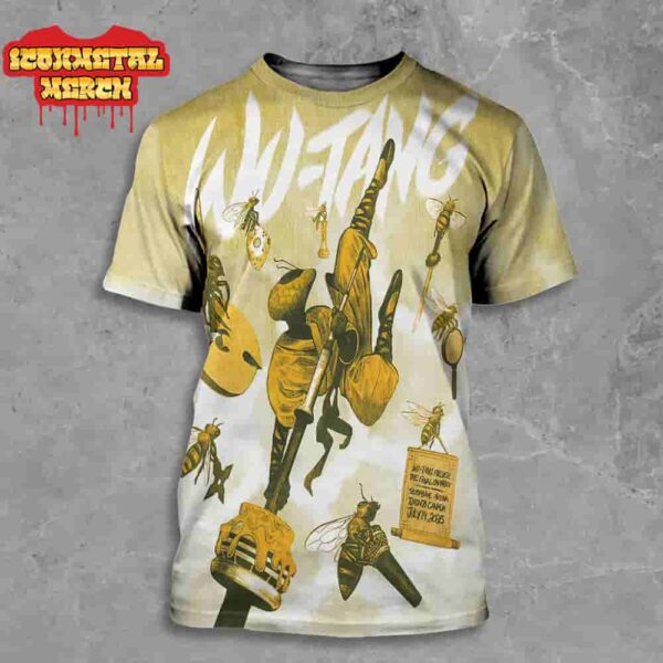 Wu-Tang Clan The Final Chamber 2025 Tour Event Poster At The Scotiabank Arena Toronto Canada On July 14th 2025 All Over Print Shirt