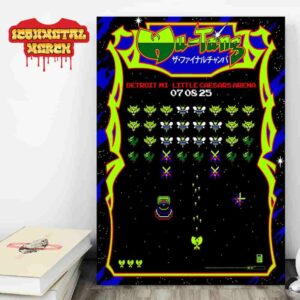 Wu-Tang Clan The Final Chamber Tour 2025 Artwork Poster At Little Caesars Arena Detroit MI On July 8th 2025 Wall Decor Poster Canvas