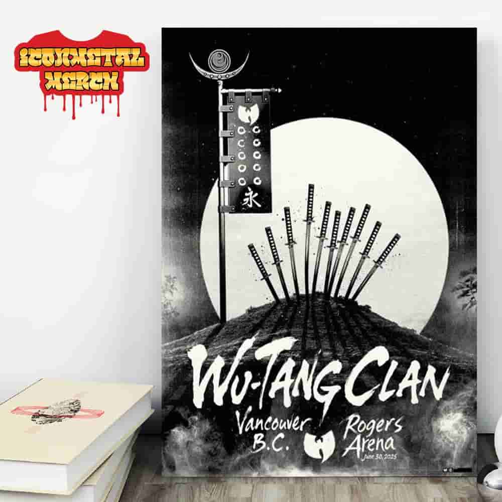 Wu-Tang Clan The Final Chamber Tour 2025 At Rogers Arena Vancouver BC On June 30th 2025 Wall Decor Poster Canvas Wu-Tang Clan The Final Chamber Tour 2025 At Rogers Arena Vancouver BC On June 30th 2025 Wall Decor Poster Canvas