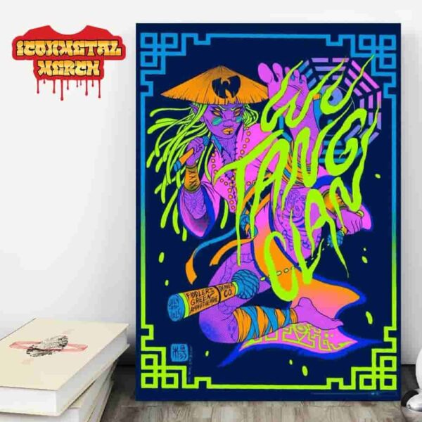 Wu-Tang Clan The Final Chamber Tour 2025 Event Poster At Fiddler’s Green Amphitheater Denver CO On July 4th 2025 Wall Decor Poster Canvas