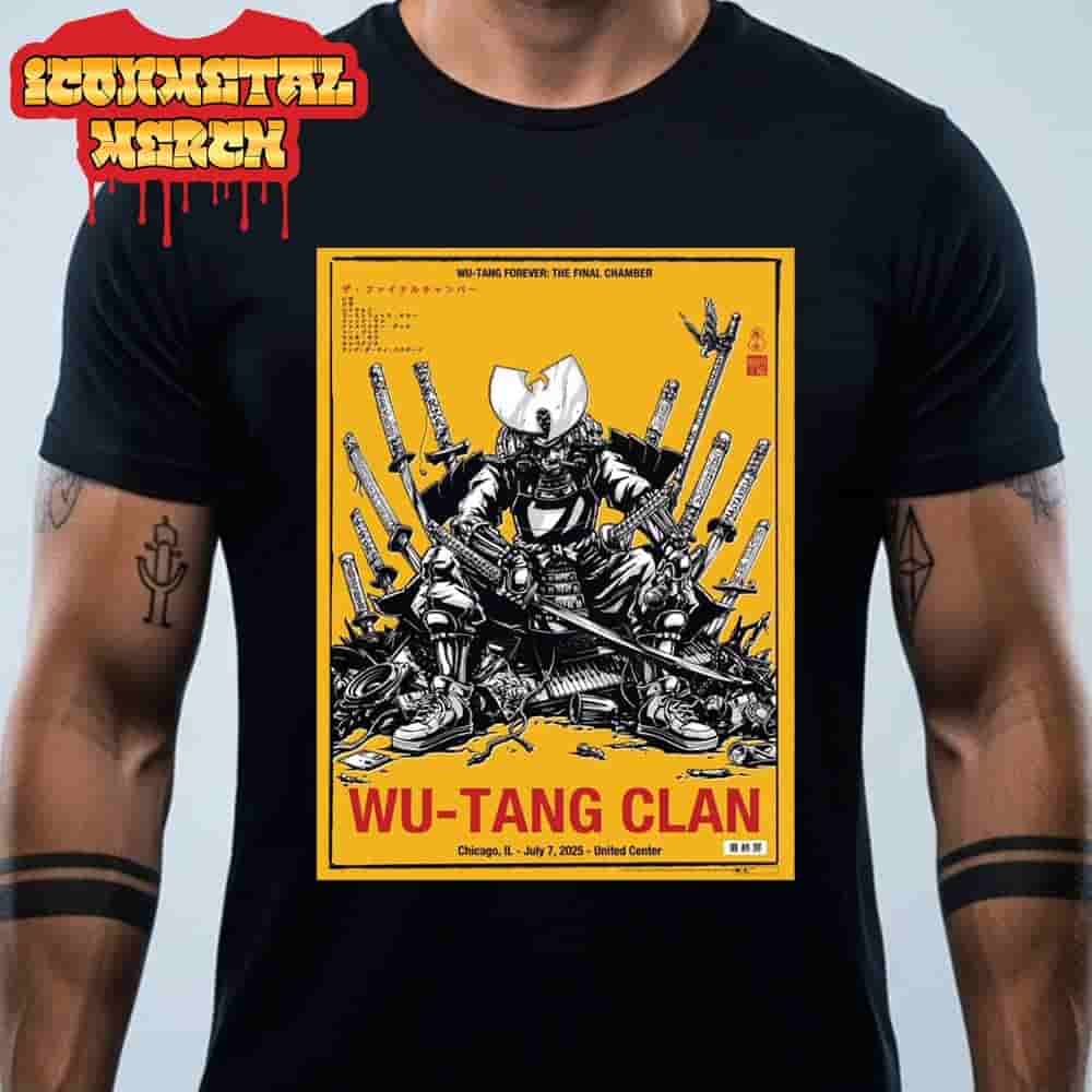 Wu-Tang Clan The Final Chamber Tour 2025 Event Poster At United Center Chicago IL On July 7th 2025 Classic T-Shirt Wu-Tang Clan The Final Chamber Tour 2025 Event Poster At United Center Chicago IL On July 7th 2025 Classic T-Shirt
