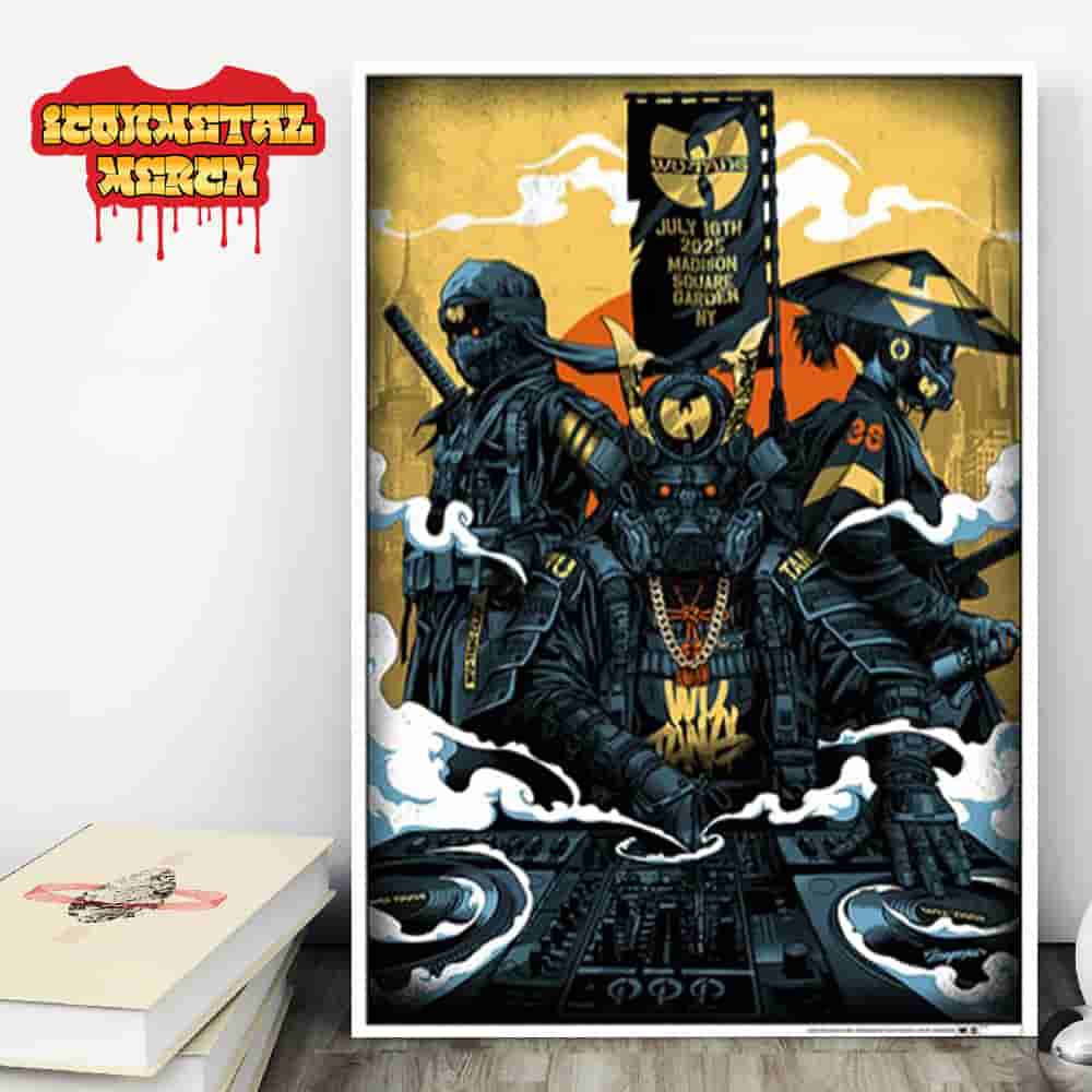 Wu-Tang Clan The Final Chamber Tour 2025 NYC Event Poster At Madison Square Garden NY On July 16th 2025 Wall Decor Poster Canvas Wu-Tang Clan The Final Chamber Tour 2025 NYC Event Poster At Madison Square Garden NY On July 16th 2025 Wall Decor Poster Canvas